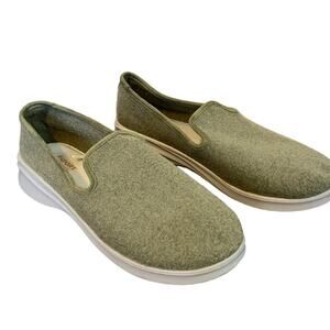 JAMBU Loon Wool Slip On Loafer Sneaker in Sage Green SZ 10